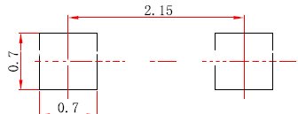 SOD-323封裝焊盤尺寸示意圖